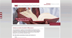 Desktop Screenshot of medizinrechtskanzlei.net